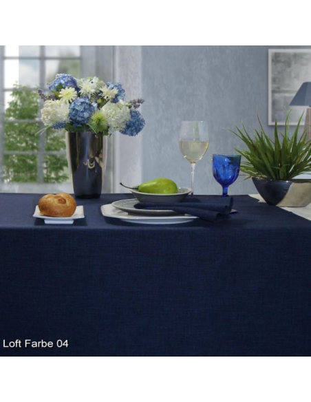 Loft Tafelkleed 150 x 250 cm Navy