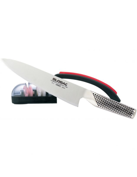 Global koksmes 20 cm met Slijper