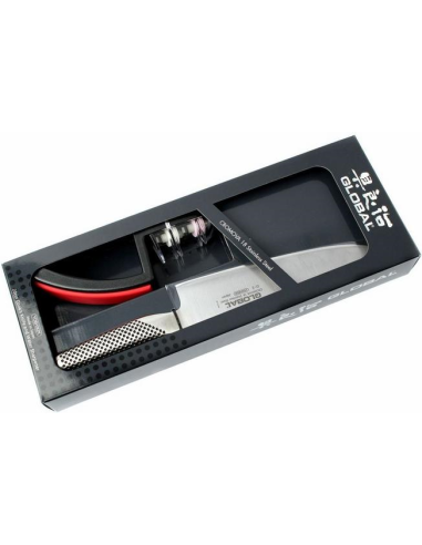 Global koksmes 20 cm met Slijper