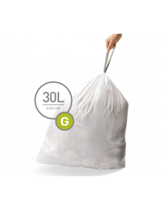Simplehuman Sure Fit Liner Code G 30L 20 Stuks