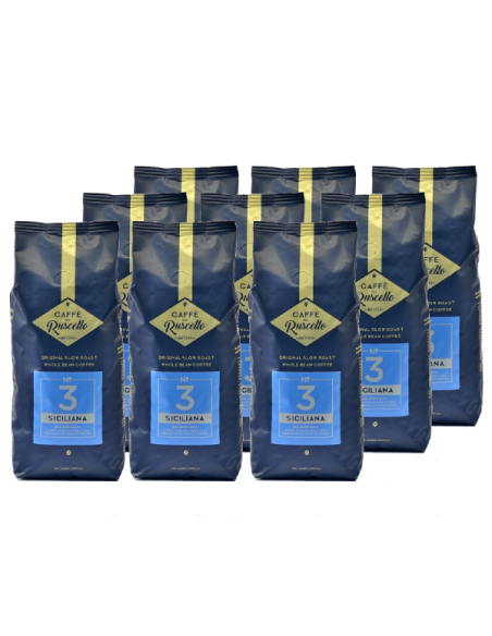 Caffè del Ruscello Siciliana Koffiebonen 9 x 1 kg voordeelpack