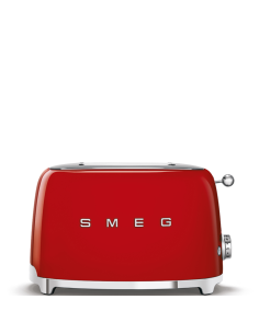 Smeg Broodrooster 50's Retro Style 2 sleuven Rood