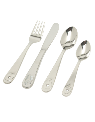 Kinderbestek Rupsje Nooitgenoeg 4-Delig