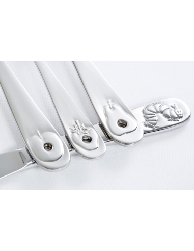 Kinderbestek Rupsje Nooitgenoeg 4-Delig