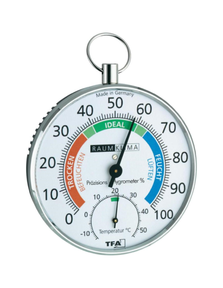 Analoge thermo- en hygrometer