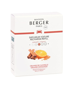 Maison Berger Auto Navulling 2x Orange Cinnamon