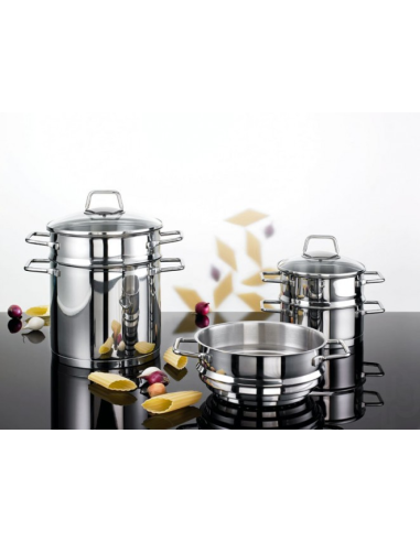 Schulte-Ufer Wega Pasta- en Multipan Set RVS 20 cm 5,0L