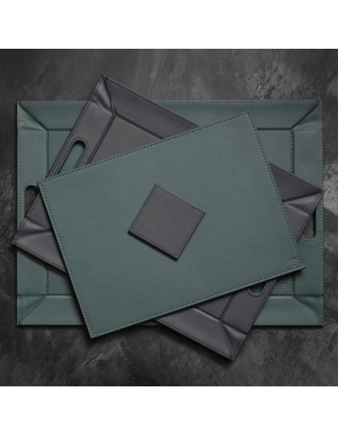 Dienblad 55 x 41 cm Petrol/Antraciet