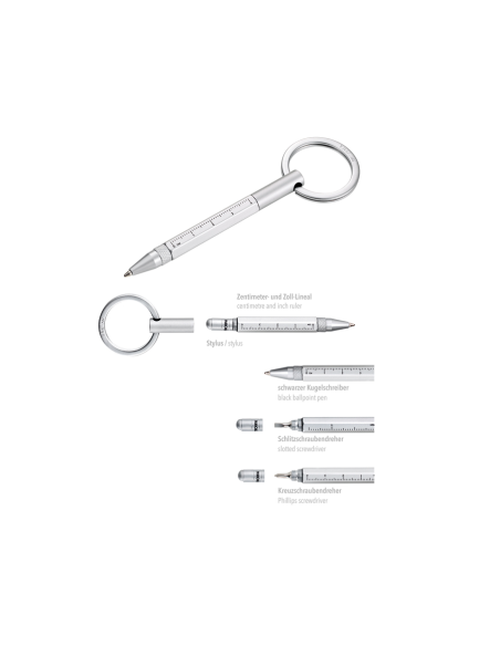 Multitool Micro Construction 6 functies Geel