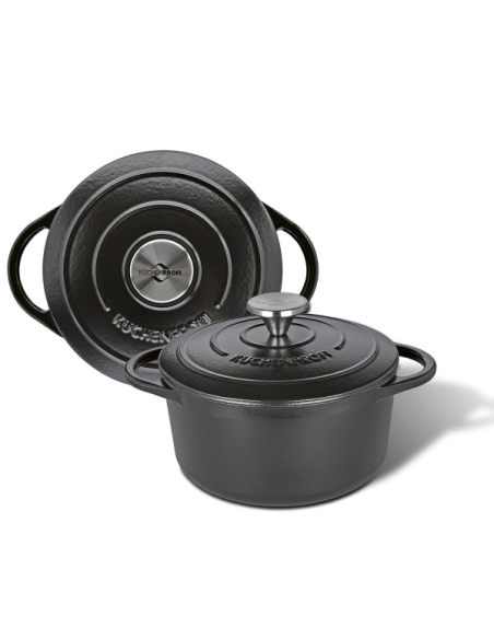 KP Gietijzeren Braadpan RD 24cm zwart