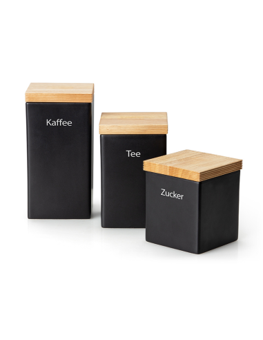 Voorraadpot 1200ml zwart