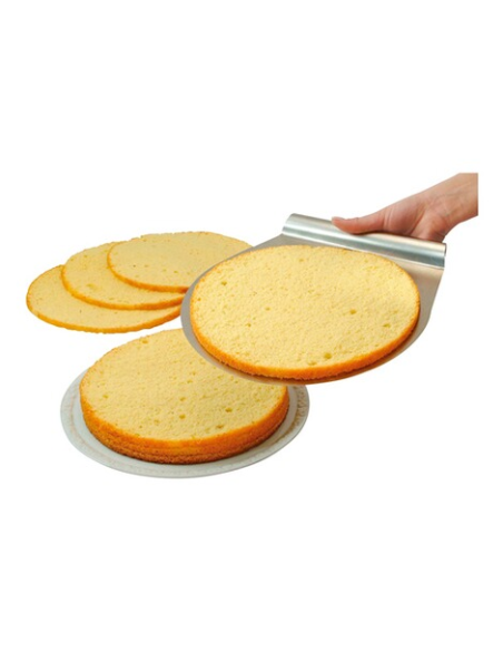 Taart- en Pizzaschep RVS 31x28 cm
