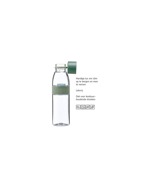 Waterfles Ellipse Nordic Black 0,5 L